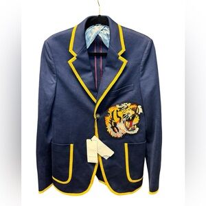 Gucci Bengal Appliqué Blazer SZ 46 (US 36) NWT – Rare Designer Piece